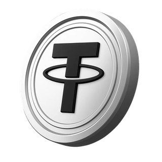 Icona della valuta Tether USDT visualizzata nell'area dei dettagli dell'account